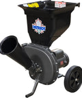 Powerful 1.5 HP Corded Electric Wood Chipper Leaf Shredder For Heavy Duty Yard Cleanup With Large Top Hopper