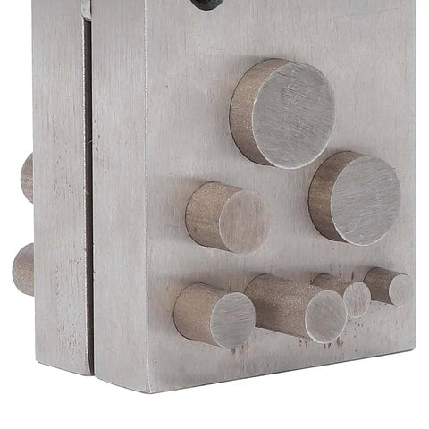 Disc Cutter Punch Set 14Pcs for Jewelry Making and Metal Gasket Punching showing various die sizes for precise metalwork