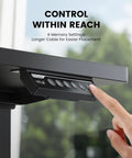 Control panel of Beefy Dual Motor Standing Desk Frame With Electric Adjustable Legs For 44 To 90 Inch Desktops, 264 Lbs Weight Capacity