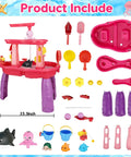 3 Tier Water And Sand Table With Pump For Toddlers To Kids Ages 1 To 8 Outdoor Backyard Splash Play Set components shown