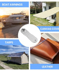 Hammer Activated Hole Punch Tool For Boat Bimini Covers And Canvas Awnings, versatile use on tarps, leather, and marine upholstery