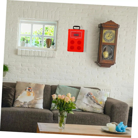 Red Portable Weatherproof Outdoor Electrical Junction Box With Impact Resistant Plastic Enclosure in living room setting
