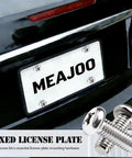 Badass Skull Design Stainless Steel License Plate Screw Kit With M6 1.0 X 16mm Phillips Pan Head Bolts on car
