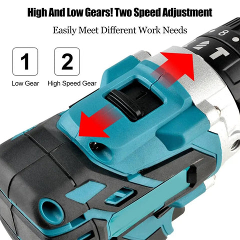 High and low gear switch on Heavy Duty Electric Wire Stripper And Cutter Peeling Tool With Lithium Battery for Copper Cable Stripping.