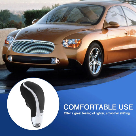 Buick Verano Gear Shift Knob Replacement Black Leather Wrapped Shifter Handle For 2012 2013 2014 2015 2016 2017 Verano Models
