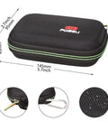 Rugged EVA Golf GPS Case For Izzo Swami Max Handheld Unit with waterproof, shockproof features and metal clip, 5.7x3.7x1.8 inches