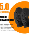Compression Knee Pads For Teens And Adults All Around Athletic Knee Protector For Basketball Wrestling Football Volleyball Pickleball And Weightlifting Breathable Lightweight Foam Cushion Moisture Wicking 1 Pair Short Black Medium