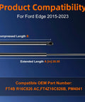 Set Of 2 Hood Struts Lift Supports For Ford Edge 2015 2023 direct fit compatibility diagram