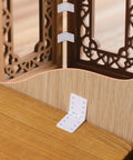Dope 20 Piece Nylon Hinges For RC Planes And Fixed-Wing Models Foldable Square-Leaf Hinge Set on wooden surface