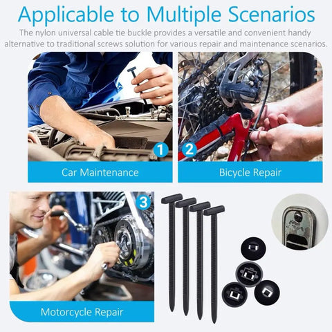 Heavy Duty Nylon Universal Cable Tie Buckles For Cars And Home Use in car, bike, and motorcycle repair scenarios