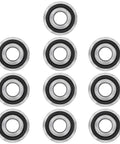 10 Pcs Flanged Ball Bearing Set Three Quarters Inch Inner Diameter And One And Three Eighths Inch Outer Diameter Lawn Mowers Wheelbarrows Carts Hand Trucks Replacement 532009040 AM118315 AM127304 10513 251210 Chromium Steel Built Roll Duty, 10 bearings