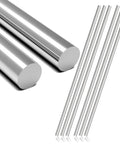Pro Grade 304 Stainless Steel Round Rod Set 3/16 Inch Diameter By 16 Inch Length Six Pieces Built Tough for industrial use, close-up view