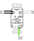 Wiring diagram for 65W GaN USB C Wall Outlet With Dual Type C Ports, PD 3.0 Fast Charging, Tamper-Resistant 15 Amp Receptacle
