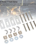 3018 Router T Track Clamp set with metal parts for Heavy Duty T Slot Hold Down Clamp Made From Sturdy Zinc Aluminum Alloy For 3018 CNC Router.