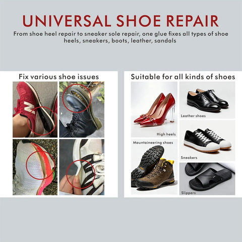 Thirty Second Rapid Shoe Glue For All Footwear Waterproof Clear Adhesive That Bonds Sneaks Boots Heels Leather Shoes In Seconds
