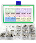 Must Have Small Extension Springs Assortment Kit 150 Piece Set with 15 Different Sizes in plastic box
