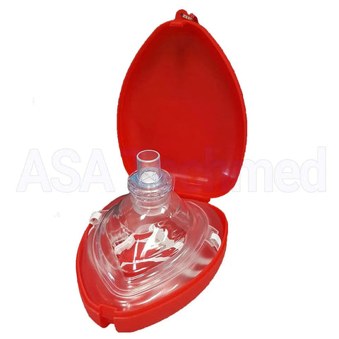 Pocket CPR Mask Kit For Adults And Kids With One Way Valve, Hard Case Resuscitation Kit With Wrist Strap, Gloves, Wipes, And Keychain Face Shield