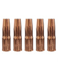 Five Pack 22 To 50 Nozzles, Contact Tips, And Diffusers Replacement Kit For Tweco 2 MIG Welding Gun Parts, All In One Set For Easy Swaps, Reliable Fit, And Pro Grade Performance. Five 22-30 copper contact tips