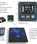 LCD remote display of 3500W Pure Sine Wave Inverter 12V DC To 120V AC Power Converter for Car RV Motorhome with USB ports