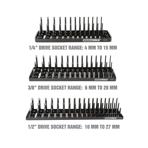 Three Post Metric Socket Tray Set For The Toolbox A Real Workhorse With Deep Shallow And Impact Rows A 3 Row Organizer