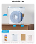 Six Pack Filament Storage Boxes For 3D Printing Sealing And Protection Waterproof Dustproof Four Liter Capacity With Desiccants And Labels