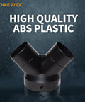 Y Fitting Dust Collector Reducer 6 Inch To 4 Inch Hose Adapter For Woodworking Dust Collection System Black Three Hole Connector