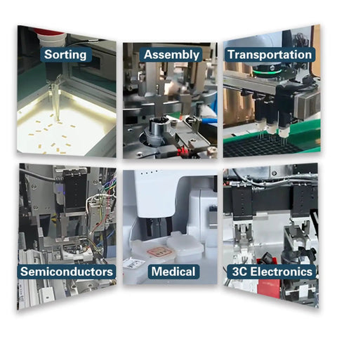 Smart Parallel Electric Gripper For Industrial Robots used in sorting, assembly, transportation, semiconductors, medical, 3C electronics