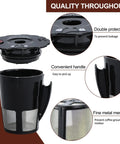 Reusable K Cup Coffee Filter Pod For Keurig 2.0 Brewers K200 Through K575 Pack Of 2 with close-up of durable mesh and features