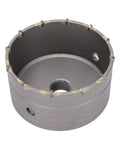 Awesome 7 Piece Concrete Hole Saw Kit With Tungsten Steel Bits And SDS Plus Shank For Brick Stone Wall Jobs Including Dust Bag To Tackle Any Tough Drilling Job With Ease. concrete hole saw bit