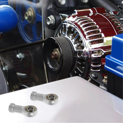 4 Pack Threaded Metal Fish Eye Rod End Bearings M10x1.25 Radial Joint Bearing on engine parts for heavy duty linkage.