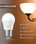 Diagram of 25 Watt Equivalent A15 E26 LED Bulbs Soft White 2700K Cozy Home Lighting Low Watt for Home Bedroom Table Lamps Pack of 6