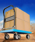 Cart with boxes using Beefy Heavy Duty Caster Wheels Top Plate Swivel Casters With Solid Rubber Puncture Proof Wheels