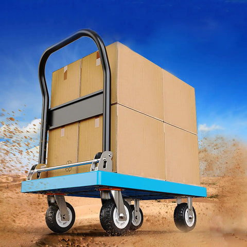 Cart with boxes using Beefy Heavy Duty Caster Wheels Top Plate Swivel Casters With Solid Rubber Puncture Proof Wheels