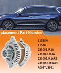 12V 150A Alternator Replacement For Infiniti JX35 QX60 Murano Pathfinder Drop In Ready Plug In Design