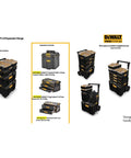 ToughSystem 2.0 3 Drawer Tool Organizer And Storage Module With Ball Bearing Slides stackable set in various configurations