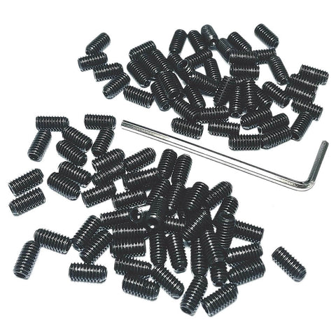 100 Pcs M4 X 8mm Stainless Steel Hex Socket Set Screws Grub Screws With Beefy Allen Head Built To Last, 304 Stainless, Includes M2 Allen Wrench