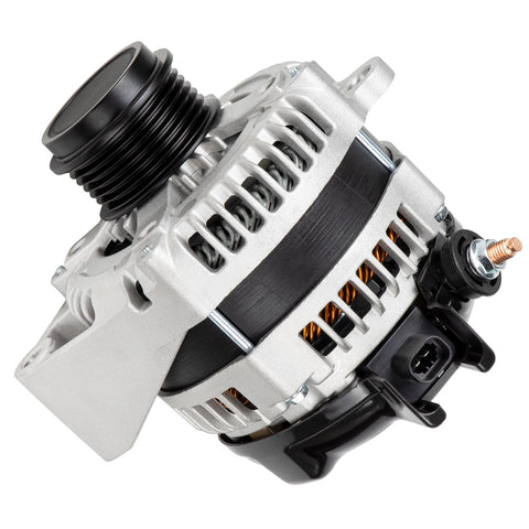 Side view of Alternator Replacement For 2015 To 2020 Chevy Suburban And Tahoe, 2014 To 2019 Silverado 1500, Part Numbers 23487089.