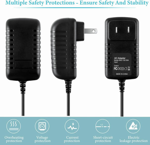 AC DC Adapter Compatible With Yamaha MM6 And MM8 Keyboard Workstation Power Supply Charger with multiple safety protections