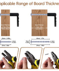 Matte Black Cabinet Pulls Two And A Half Inch Center To Center Half Moon Hardware for 0.2-1.57in board thickness installation