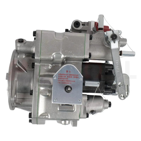 Heavy Duty PT Fuel Injection Pump Direct Swap for Cummins NT855 NTA855 NT855-G1 K19 K38 Engines, side view showing fittings.