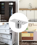 4 Pack Heavy Duty Stainless Steel Door Ball Catch Strikes With Secure Closure Silver Finish For Cabinet Closet And Van Camper Doors Rust Proof And Durable Latch Hardware For Home Improvement Projects displayed with various furniture.