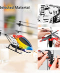 M5 RC Helicopter For Kids And Beginners With Altitude Hold, 2 Batteries For Up To 30 Minutes Of Flight, Alloy Body Indoor Remote Control Toy
