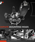 Front Left Steering Knuckle And Wheel Bearing Hub Assembly For Ford Focus 2012 2018 Hatchback And Sedan 5 Lug Driver Side Direct Fit Replacement Part Plug And Play OEM Compatible Ready with complete mounting holes