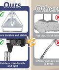 Comparison between Heavy Duty 59-Inch Mop Handle Pole and inferior mop rods, highlighting durability and stability features.