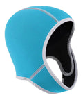 2mm Neoprene Diving Hood For Men And Women With Chin Strap UV Protection Warm Water Sports Cap For Surfing Snorkeling And Scuba Diving Light Blue Comfortable Fit