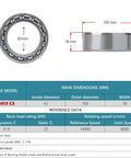XiKe 6013-C3 deep groove ball bearing, 65x100x18 mm, open, pack of 1
