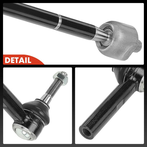 Front Inner And Outer Tie Rod End Kit For Dodge Journey 2009 Through 2020 Direct Fit Replacement To Fix Loose Steering Squeaky Clunky Noises And Unstable Handling With Durable Alloy Steel Joints For An Easy Install And A Smoother Ride, close-up detail