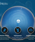 Half Ball Balance Trainer 26 Inch Pro Stability Dome for Home Gym with guided workouts and hand pump, top view.