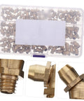 Copper Grease Nipples Assortment Kit For Automotive Use With High Hardness Copper Fittings Pro Grade Grease Fittings Set