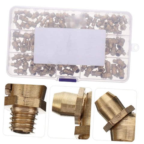 Copper Grease Nipples Assortment Kit For Automotive Use With High Hardness Copper Fittings Pro Grade Grease Fittings Set